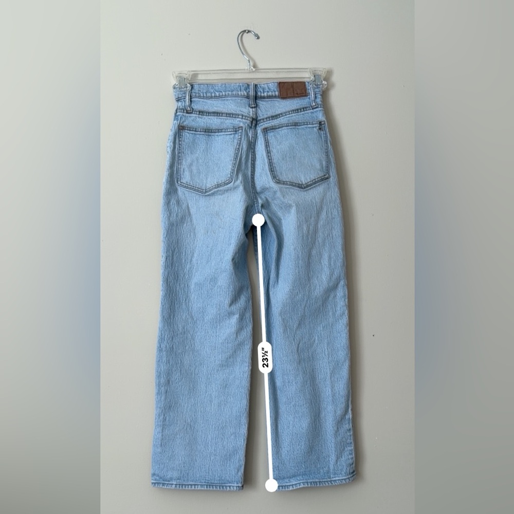 Madewell Light Wash Wide Leg Jeans - Picture 3 of 8